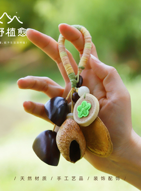 植物果壳包包挂件手工挂饰
