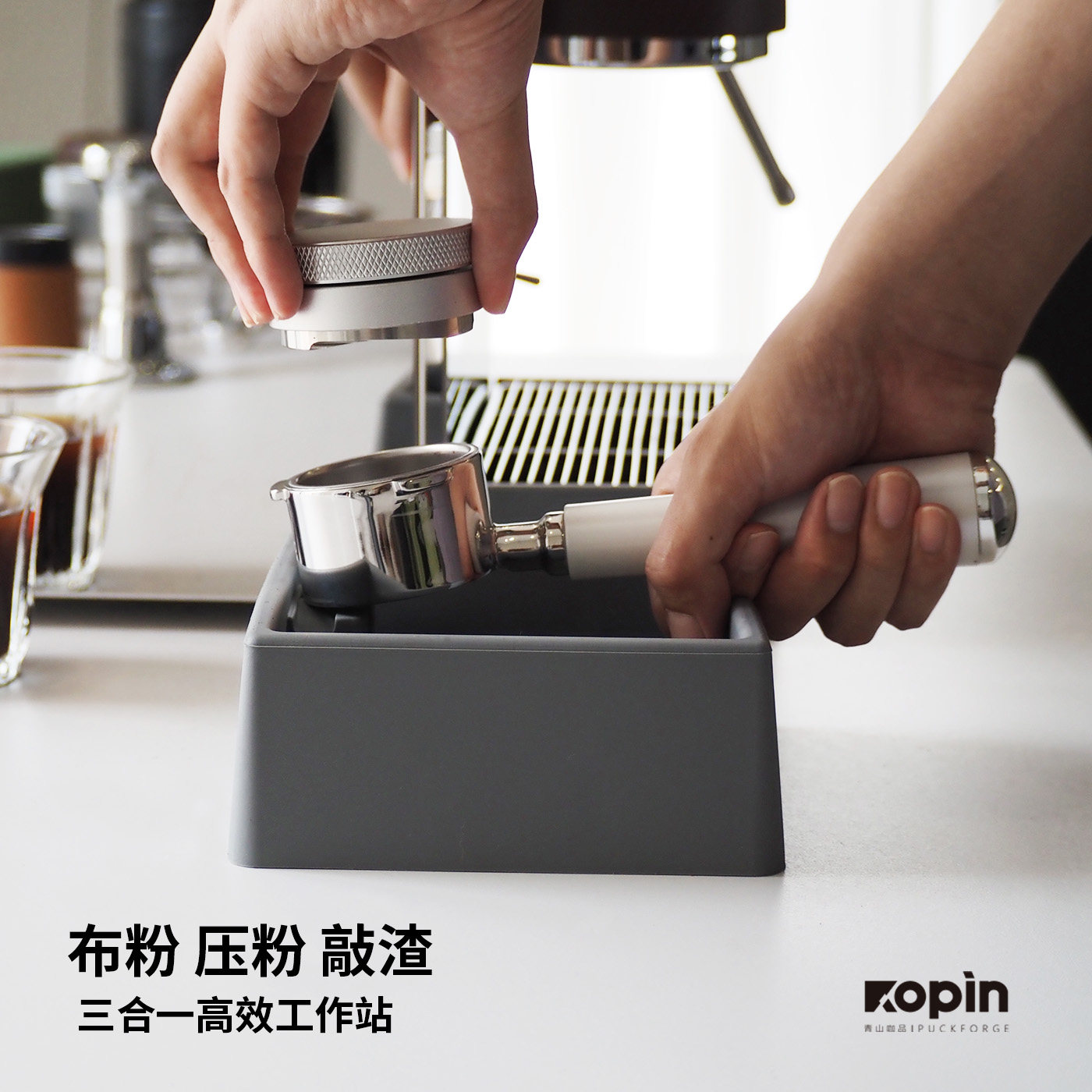 咖啡敲渣桶硅胶静音敲渣盒咖啡渣垃圾桶咖啡机配套倒渣桶压粉座,淘宝优惠券,粉丝福利购,淘宝优惠卷