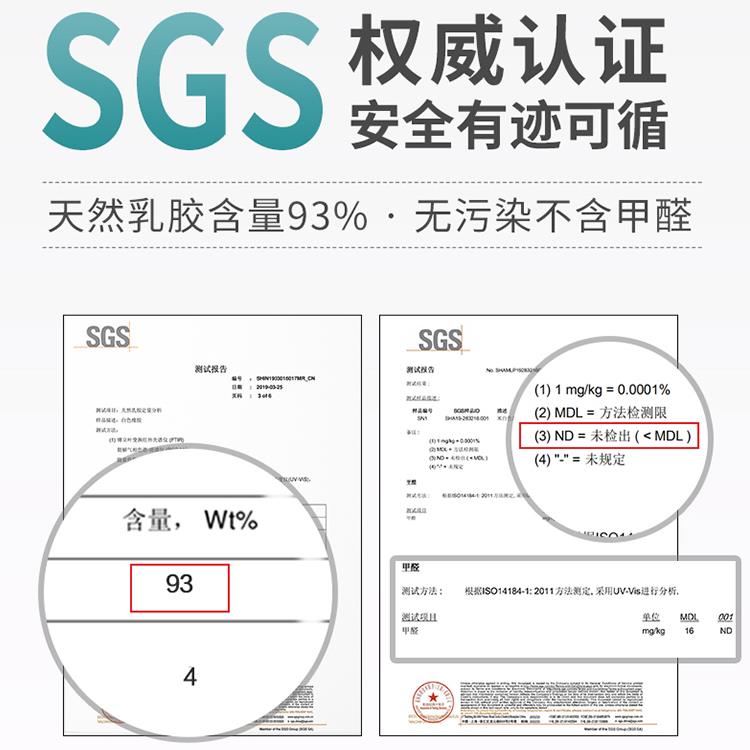 福满园泰国乳胶枕头一对装枕芯护颈椎助睡眠单人双人枕睡眠记忆 - 图0