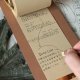 Retro note clip ticket storage clip