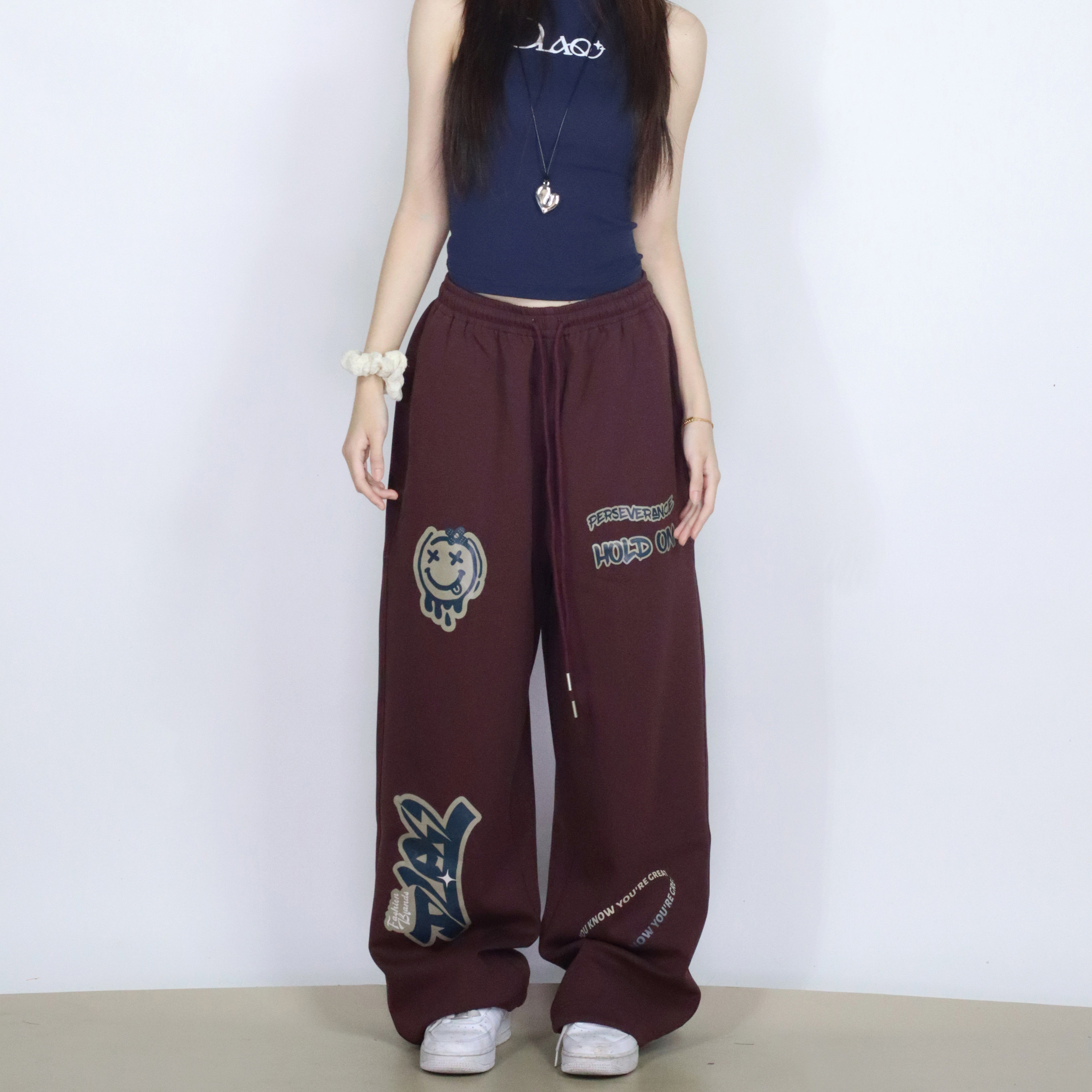 大佬街舞潮牌原创涂鸦运动裤卫裤显瘦宽松美式嘻哈爵士舞街头0685,淘宝优惠券,粉丝福利购,淘宝优惠卷