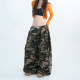 Jazz glitter camouflage hot diamond slimming sweatpants elastic
