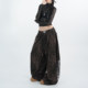 Jazz glitter camouflage hot diamond slimming sweatpants elastic