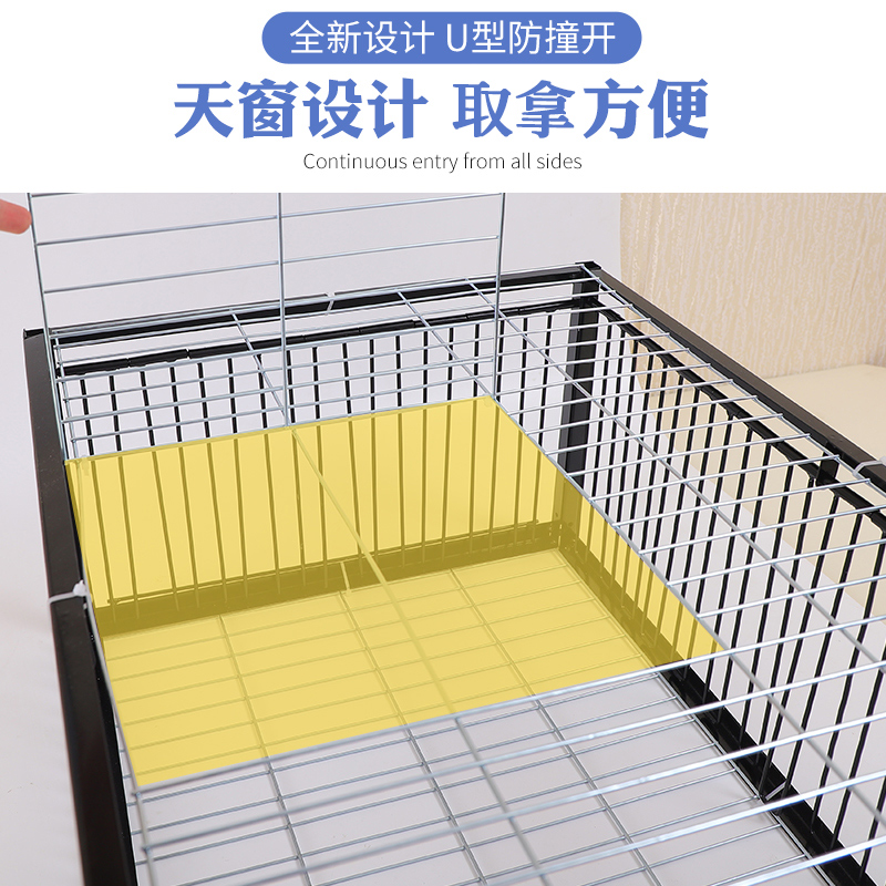 天落笼新款鸽子笼加密鸽子活络门撞门鸽笼铁笼跳笼室外自动门神器