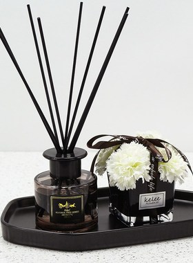 样板房卫生间摆件样板间卫浴装饰品洗手J间香薰浴室柜台面托盘套