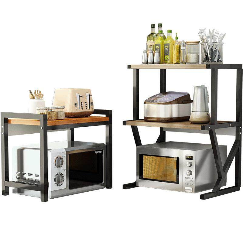 厨房微波炉置物架桌面双层烤箱架子家用多功能调料味罐储物收纳架,淘宝优惠券,粉丝福利购,淘宝优惠卷