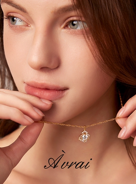 AVRAI原创设计感名媛风项链耳钉
