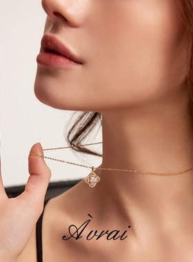 AVRAI原创高级感名媛风项链耳钉