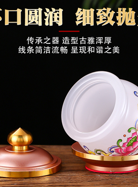 新款白玉供杯莲花供水杯佛前供佛水杯佛堂观音净水杯招财圣水贡杯
