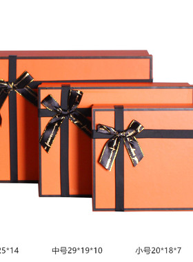 样板房衣帽间衣服衬衫棕色礼盒软装饰品摆件衣柜展收纳盒组合套装