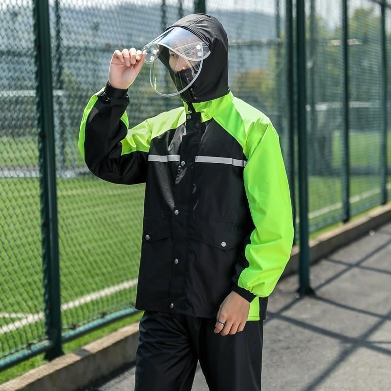 推荐raincoat electric motorcycle thickening reflectors Rain - 图1