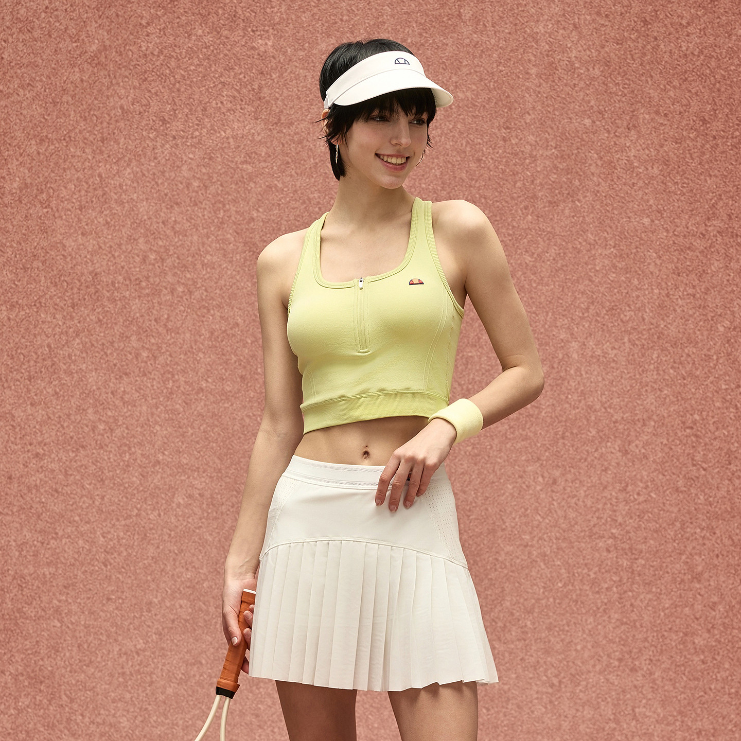 ellesse小贝壳25秋季新品带打底裤弹力透气半裙女防晒网球短裙,淘宝优惠券,粉丝福利购,淘宝优惠卷