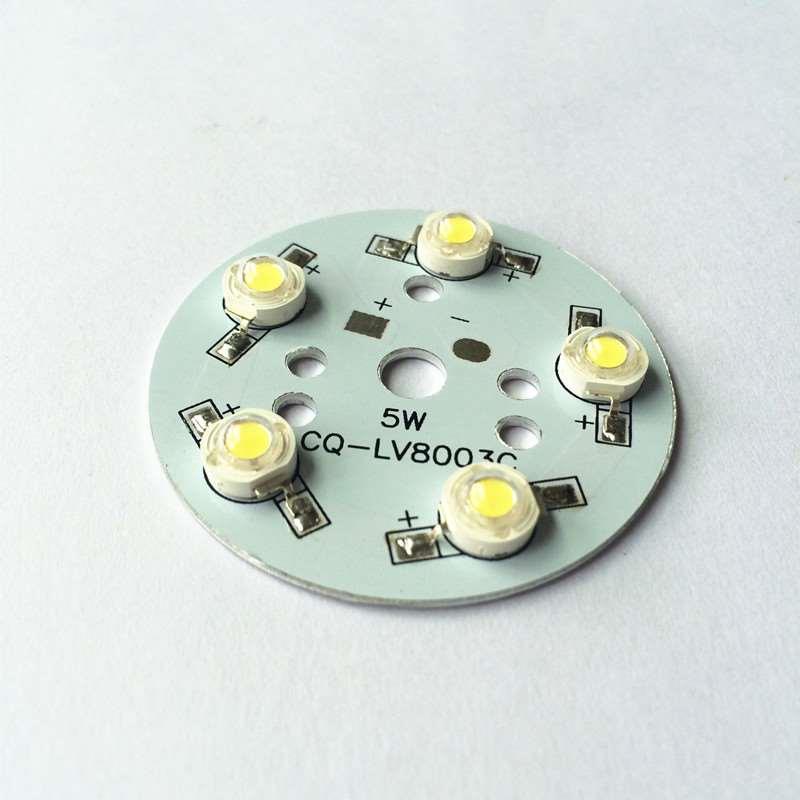 Led lamp bead high brightness light source with aluminum substrate ceiling light downlight bulb led spotlight lamp piece LED light panel round
