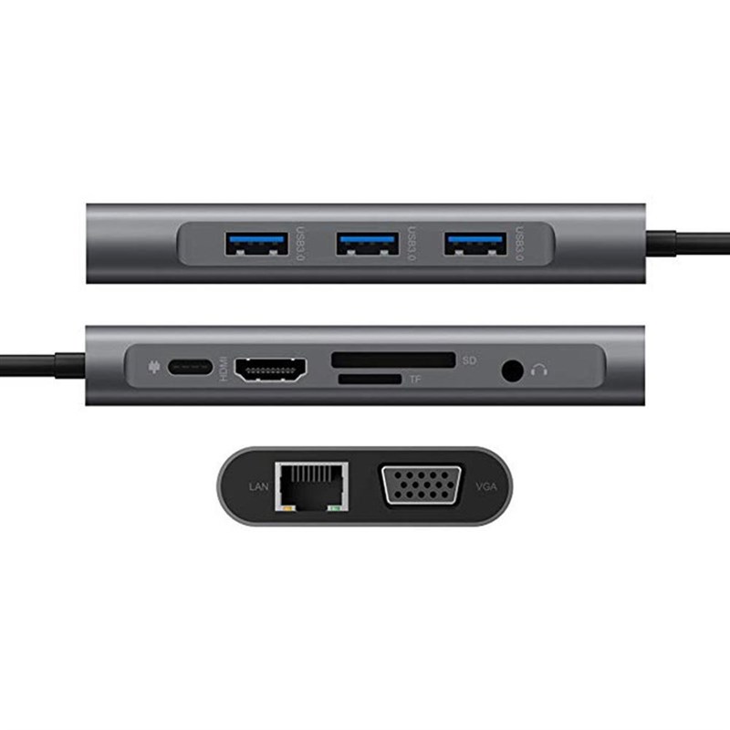 极速USB HUB C 10 in 1 Thunderbolt 3 Type C Adapter Dock 3 US - 图3