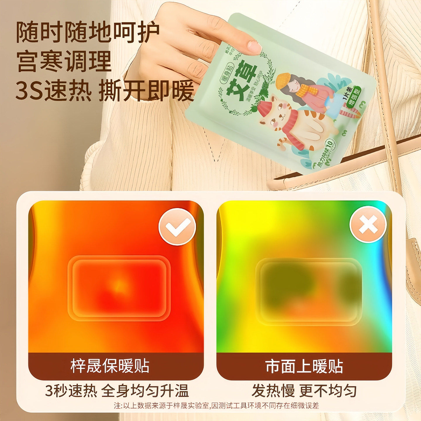 暖宝宝暖贴痛经女生用大姨妈宫寒暖身贴益母草艾草生姜自发热敷帖,淘宝优惠券,粉丝福利购,淘宝优惠卷