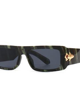 方形街拍欧美太阳镜潮流