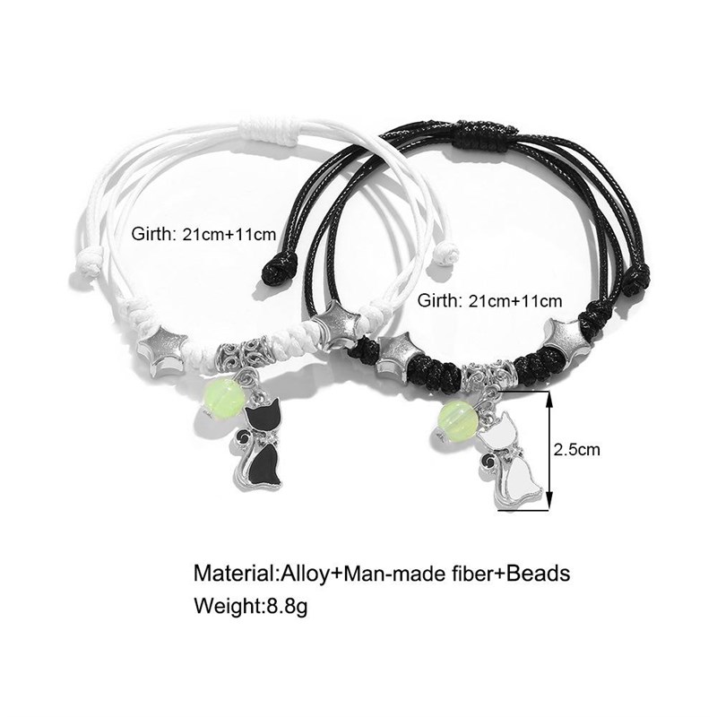 网红Glow in the Dark Valentine's Day Couple Bracelet情人节 - 图1