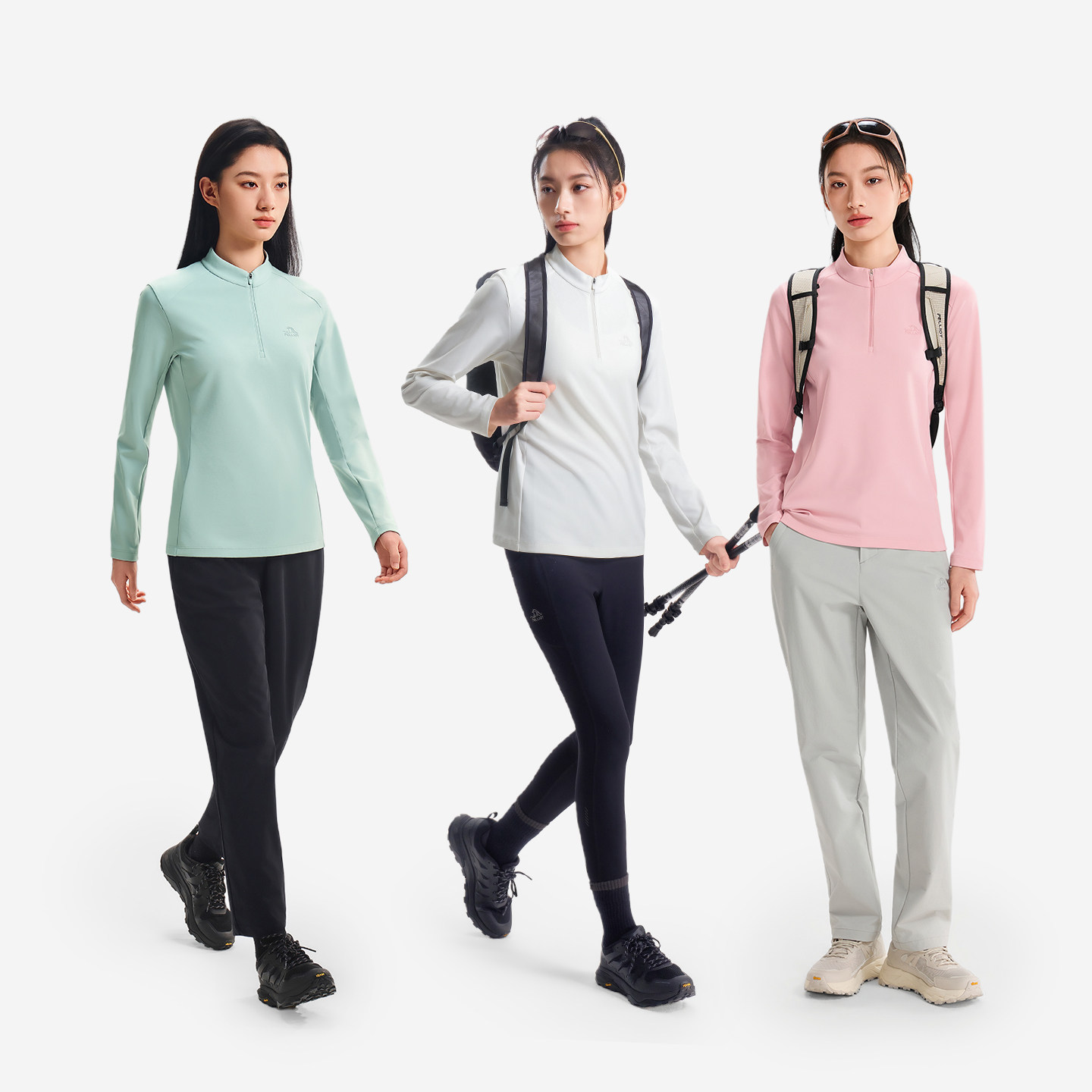 伯希和户外速干T恤女26新款抗菌吸湿长袖打底衣徒步健身运动内搭,淘宝优惠券,粉丝福利购,淘宝优惠卷