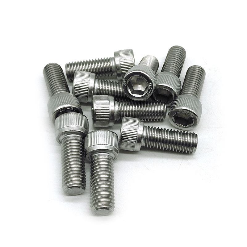 304不锈钢内六角螺丝螺栓螺杆M3M4M5M6M8M10M12*12x16x20x25x30mm - 图2