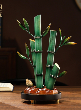 大明铜匠节节高升竹子摆件家居办公室桌面送领导装饰乔迁新居礼物