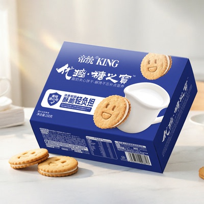 孕妇0蔗糖高纤蛋白夹心饼干