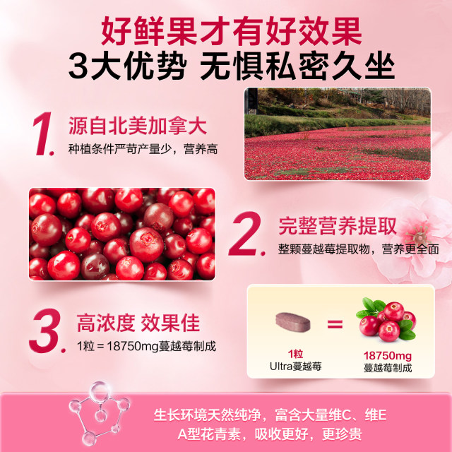 Vitabiotics ນໍາເຂົ້າເມັດ cranberry
