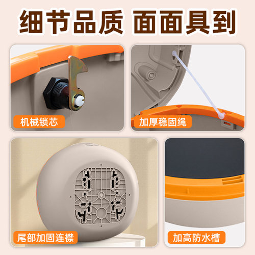 爱玛电动车后备箱专用配件电瓶车后尾箱通用大容量后置储物收纳箱 - 图3