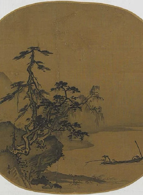 台北故宫宋元小品山水花鸟册团扇