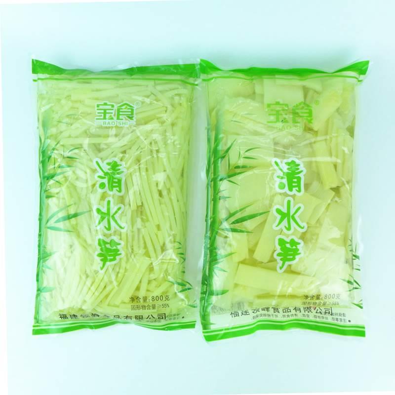 宝食清水笋丝笋片水煮笋竹笋春笋冬笋新鲜火锅食材800g*3包-图1