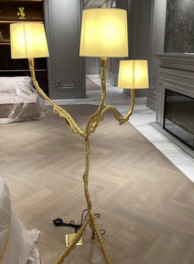 树根造型艺术落地灯树枝干雕塑酒店客厅沙发边售楼部装饰设计师款