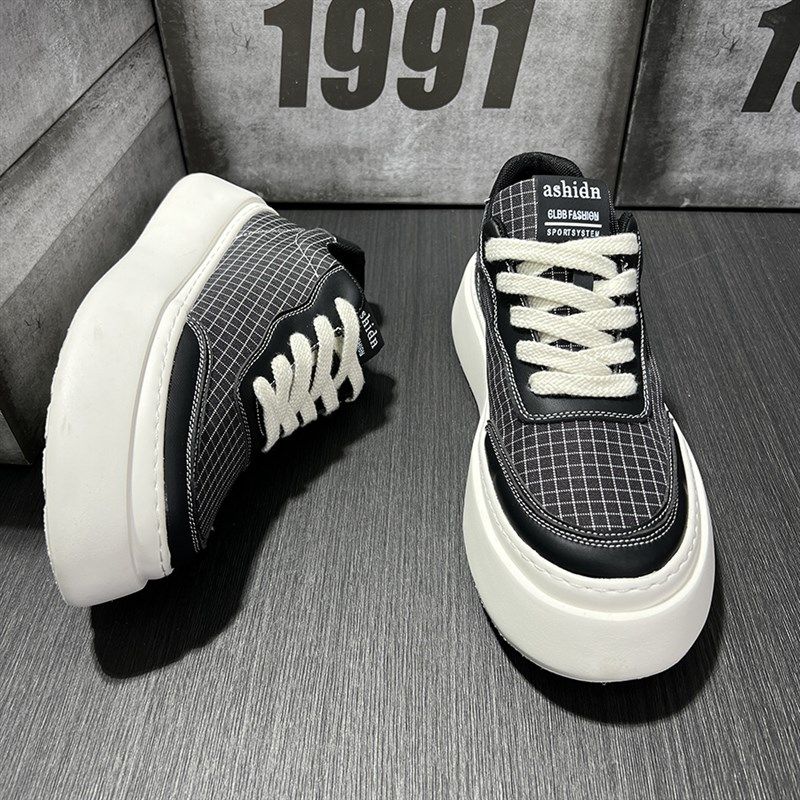 网红爆款2025春季新款男鞋厚底增高鞋子款帆布鞋低帮透气男士板鞋,淘宝优惠券,粉丝福利购,淘宝优惠卷