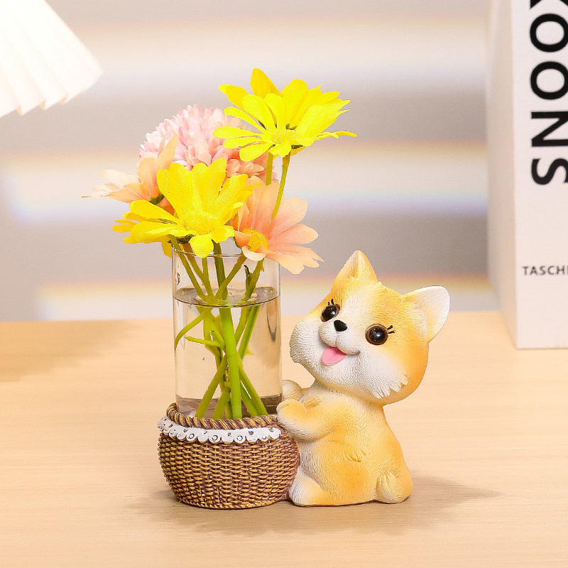 萌宠兔子桌面摆件花瓶女工位客厅书房摆设办公室好物情绪稳定好物,淘宝优惠券,粉丝福利购,淘宝优惠卷
