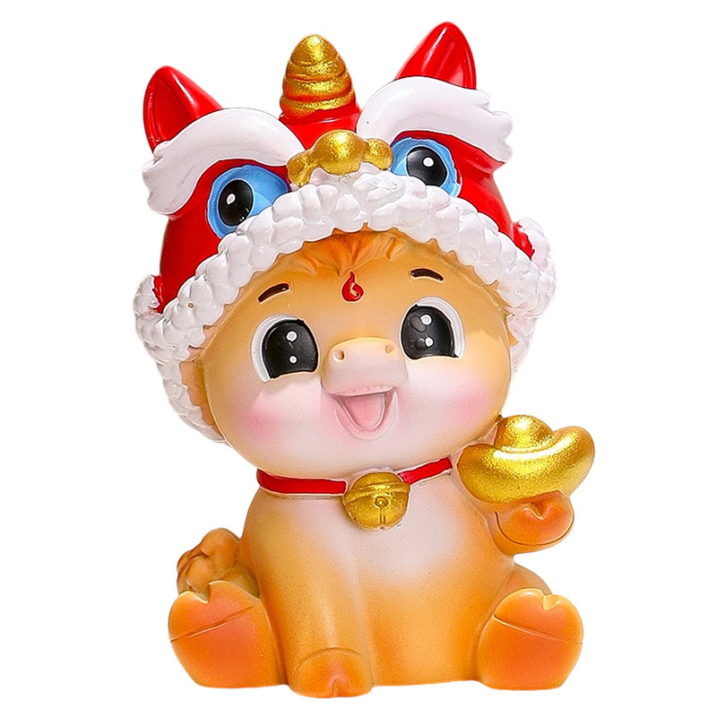 平安喜乐国潮马工位电脑桌面治愈系摆件客厅电视柜玄关进门小摆设,淘宝优惠券,粉丝福利购,淘宝优惠卷