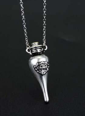 药剂瓶项链古铜古银福灵剂项链欧美热销