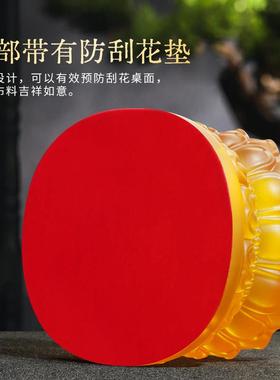 莲花水琉璃底座供佛桌面摆件观音座家用客厅佛像供台加厚须弥座