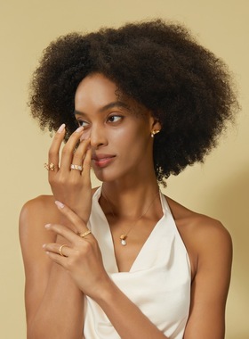 中古风意大利手工拉丝织纹雕金枫叶戒指S925纯银镀双色金叶子女戒