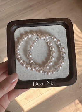 蝶觅家 曼塔玫瑰珍珠项链手链耳钉耳夹高级感叠戴气质新款