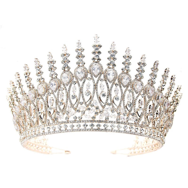 网红Jewelry Pageant Hair Accessories Classic Elegant Tiaras - 图3