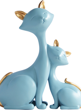 热销北欧简约现代招财猫摆件创意轻奢家居客厅电视柜酒柜桌面装饰