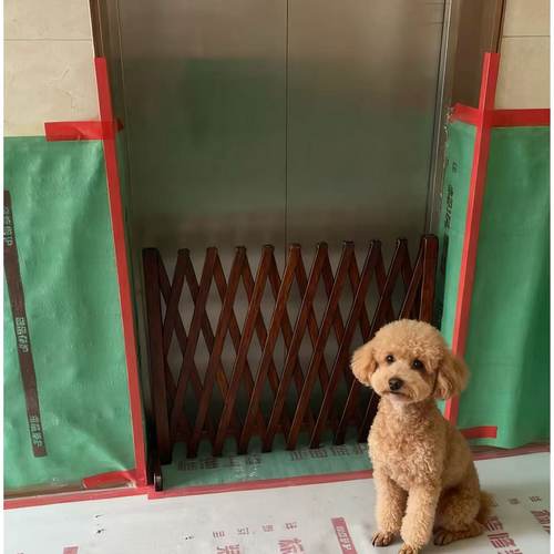 宠物围栏狗笼隔断拦狗栅栏阳台隔离门可伸缩栅栏门挡狗挡猫兔护栏 - 图2