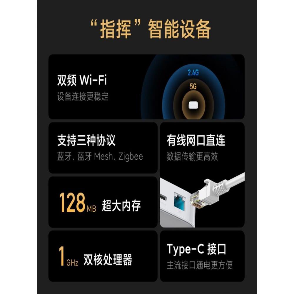 小米智能多模网关2 蓝牙断网可用中枢中继家居远程控制多功能wifi - 图1