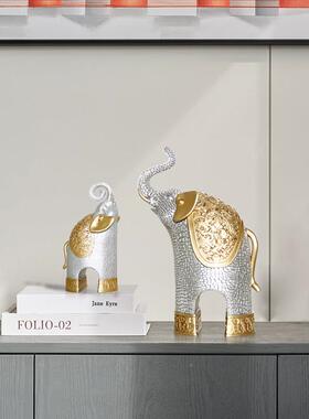 象招大财摆件一对客面厅玄关办公室桌居酒柜电视柜家ST839装饰工