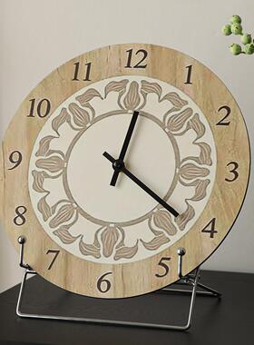 法式SZ-021中电古风时钟桌面摆件高级小众客厅座钟餐边感视柜居装