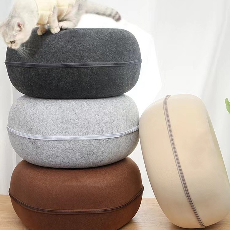 猫窝透气四季通用猫屋钻洞清仓保暖猫窝封闭式猫咪隧道甜甜圈猫窝 - 图1