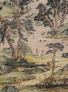 明代文徵明万壑争流图复古山水国