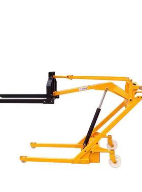 曲臂式液压人力牵引手推车小型电动搬运地牛叉车液压升降式堆高车