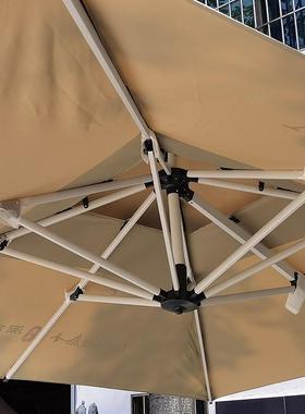 直销户外休闲侧立罗马伞遮阳伞庭院侧边伞双层方形太阳伞logo