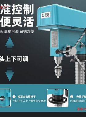 工业台钻台式钻床Z516Z4120Z4132钻攻两用机ZS4116钻铣床ZX7016