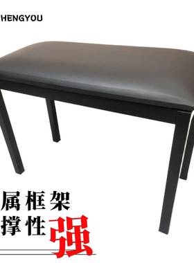 铁质框架带书箱双人钢琴凳电钢琴凳单人电子琴凳演出演奏通用琴凳