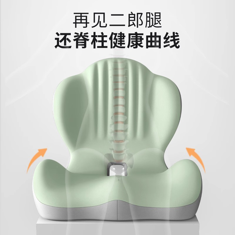 日本坐垫护腰椅子靠背垫一体居家久坐不累神器孕妇腰部支撑靠垫 - 图2